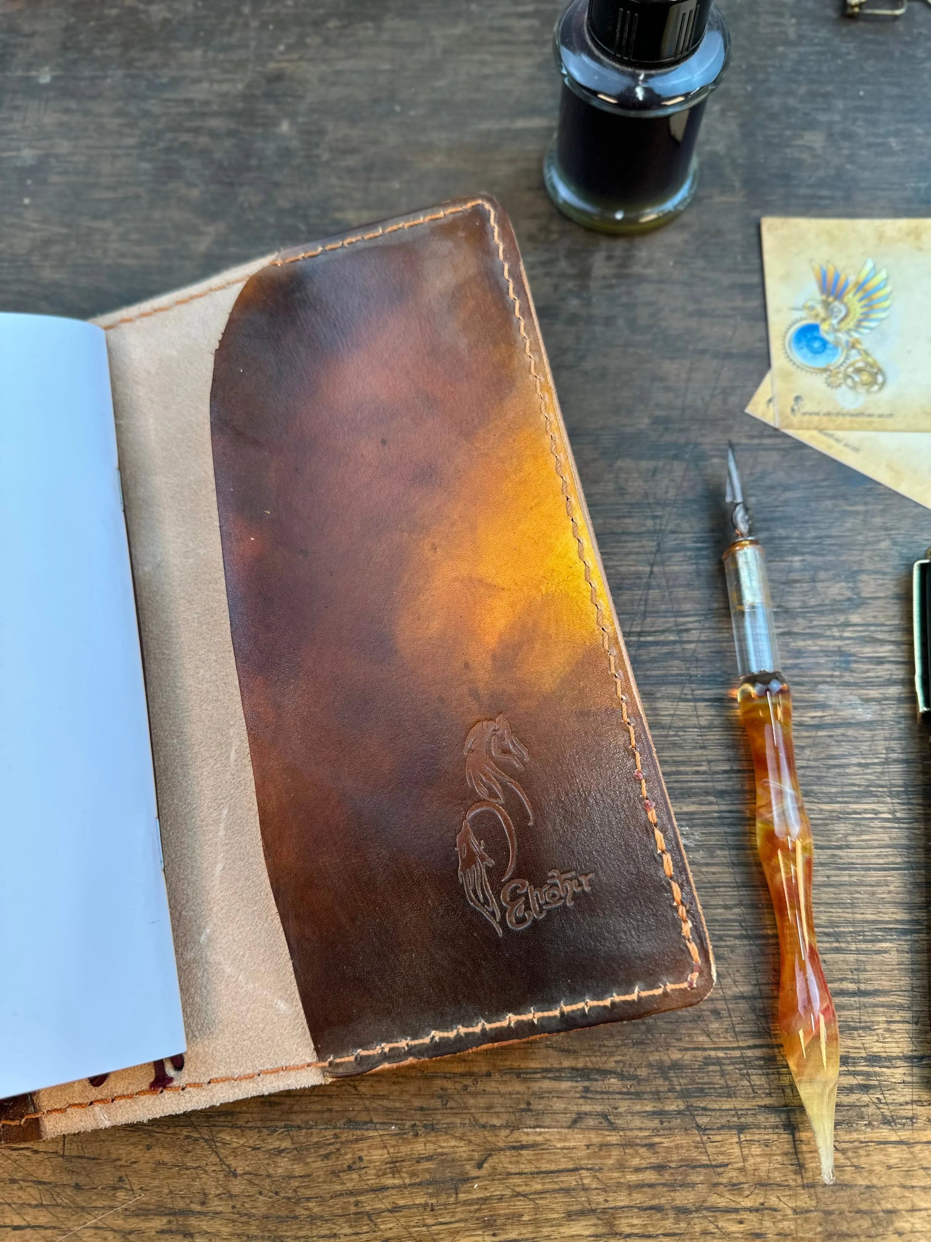 Sunflowers Hobonichi Weeks Rear Slip Cover / Hybrid Travelers' Notebook