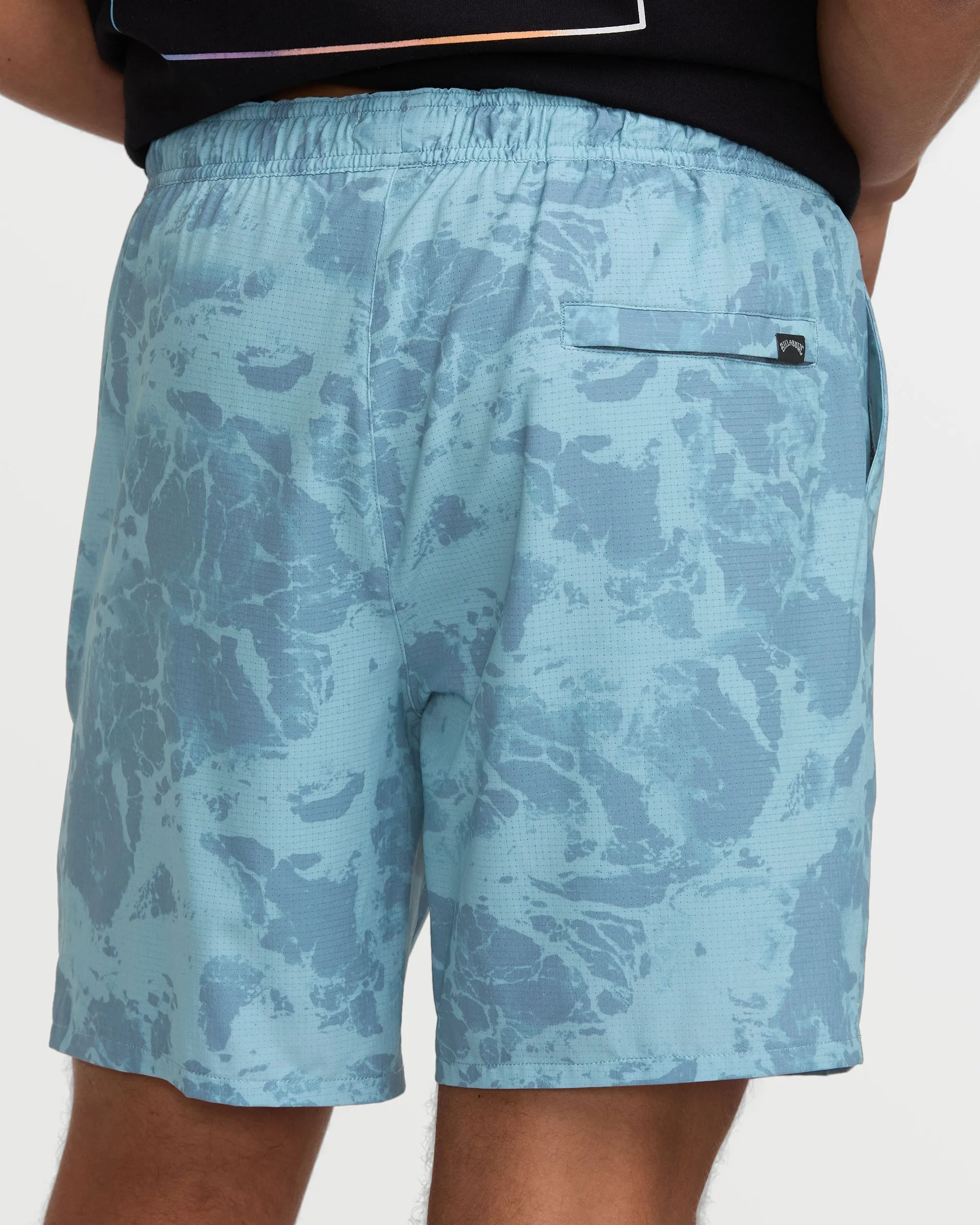 Surftrek Perforated Elastic 17" Hybrid Shorts - Glacier Blue