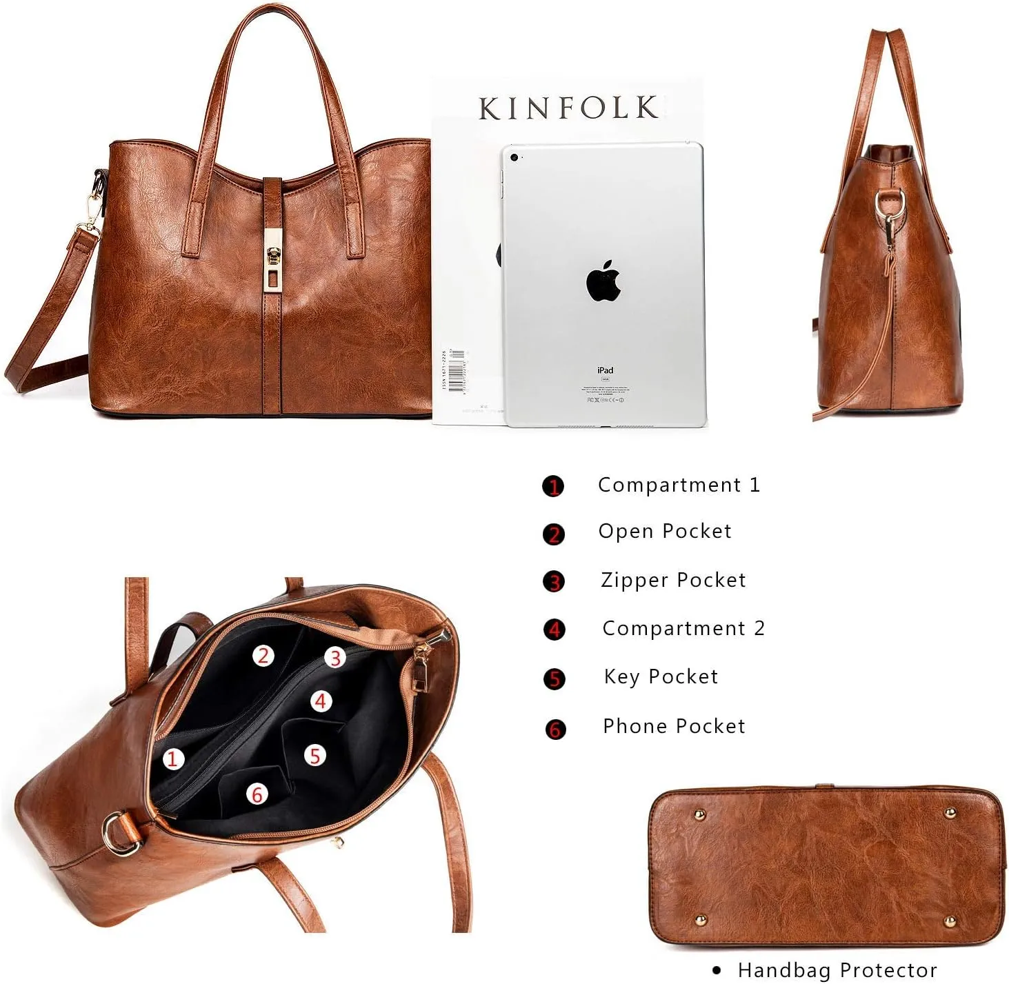 SYKT Purses and Handbags for Womens Satchel Shoulder Tote Bags Wallets