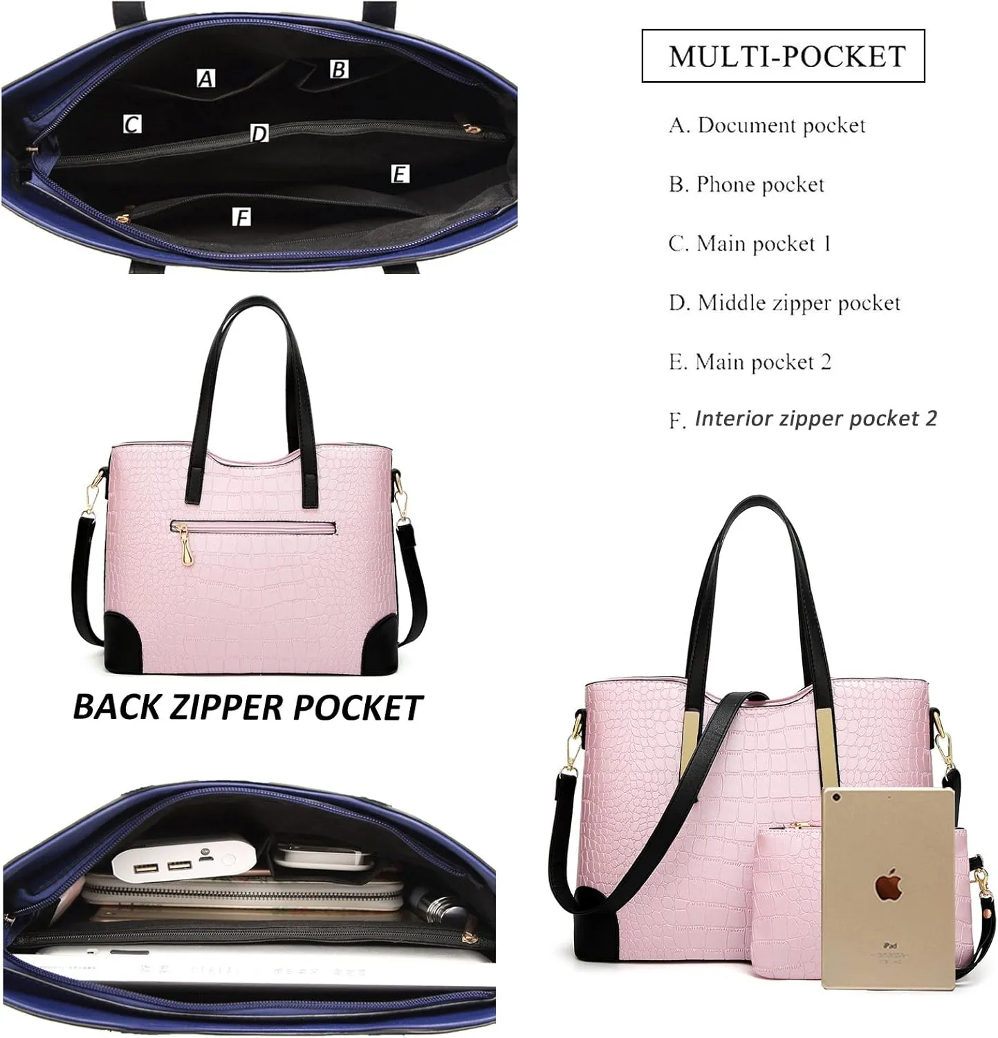 SYKT Purses and Handbags for Womens Satchel Shoulder Tote Bags Wallets