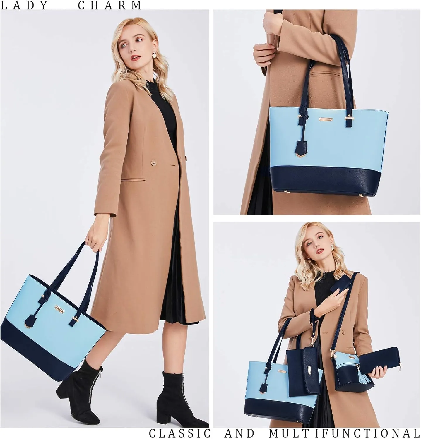 SYKT Purses and Handbags for Womens Satchel Shoulder Tote Bags Wallets