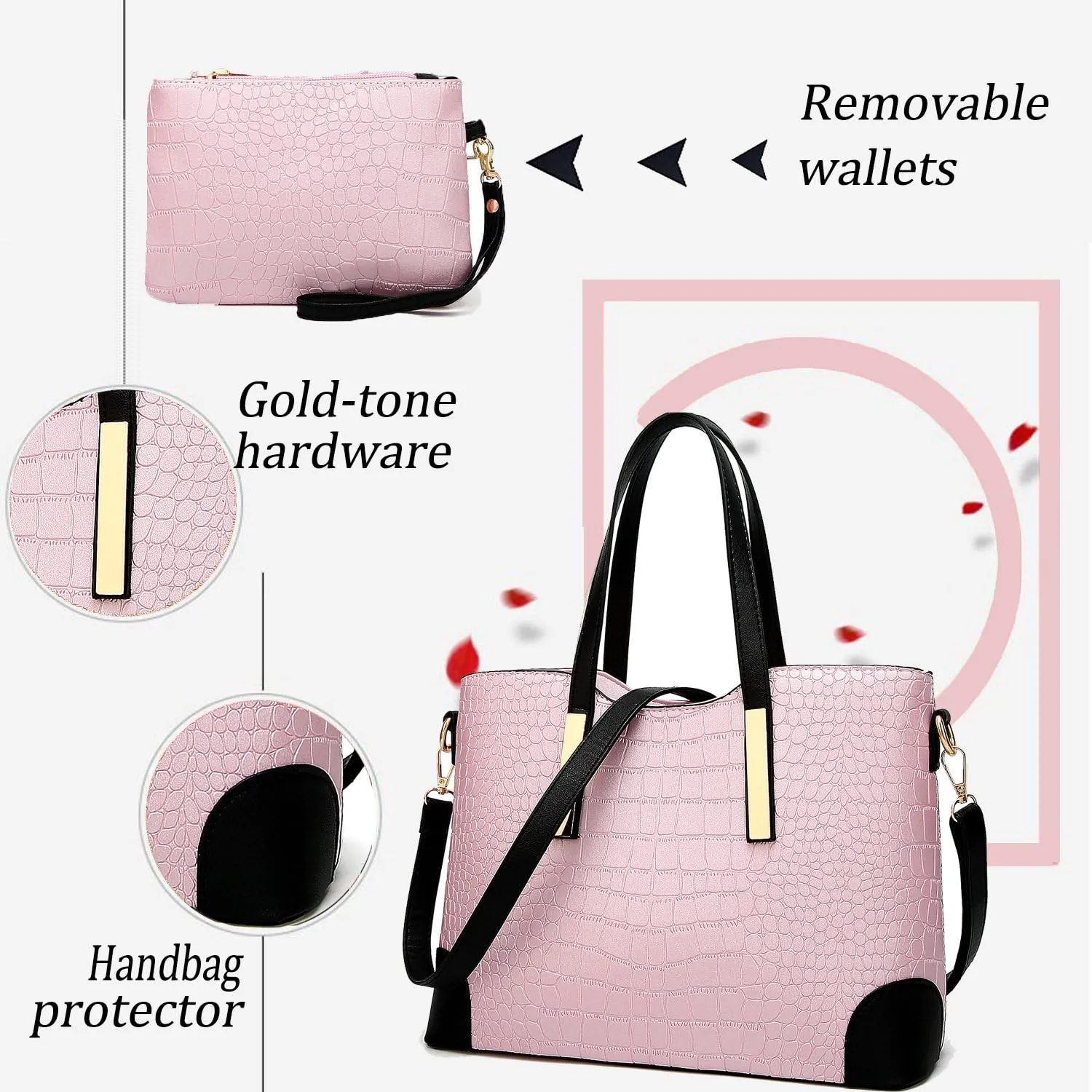 SYKT Purses and Handbags for Womens Satchel Shoulder Tote Bags Wallets