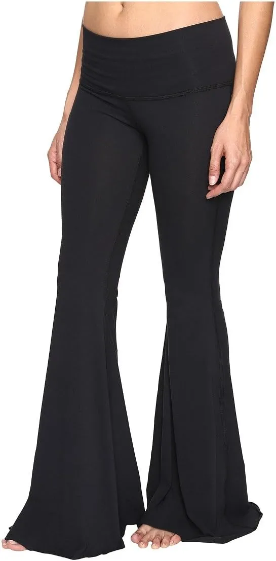 teeki Long Bell Bottom Pant for Women High-Waist Stretchy Flare Bell Bottoms Premium Athletic Pants Retro 70s