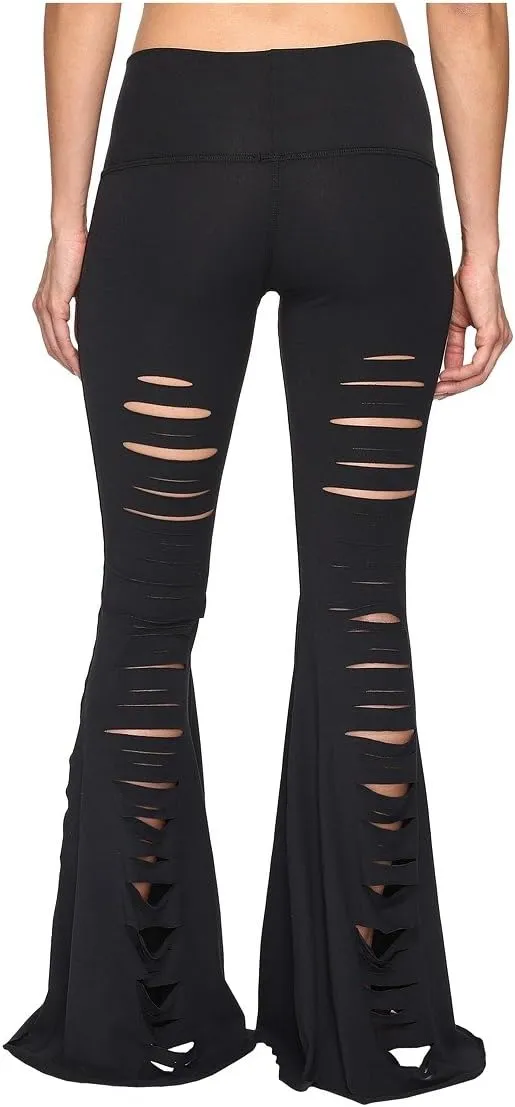 teeki Long Bell Bottom Pant for Women High-Waist Stretchy Flare Bell Bottoms Premium Athletic Pants Retro 70s