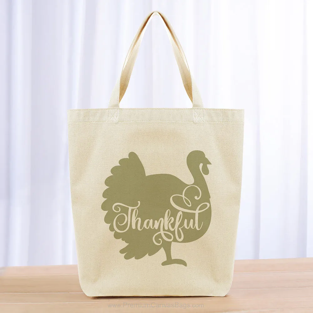 Thanksgiving Tote Bag - khaki