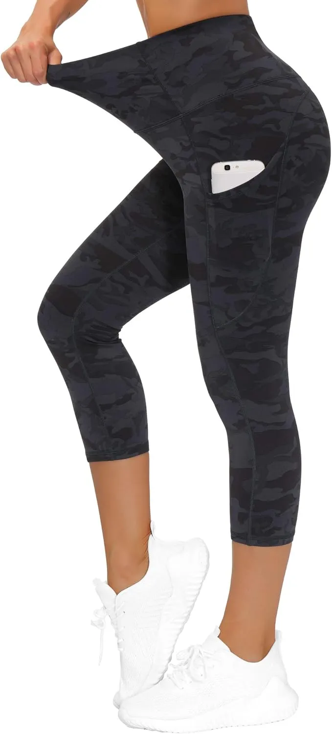 THE GYM PEOPLE Womens' Yoga Pants High Waist with Pocket Tummy Control