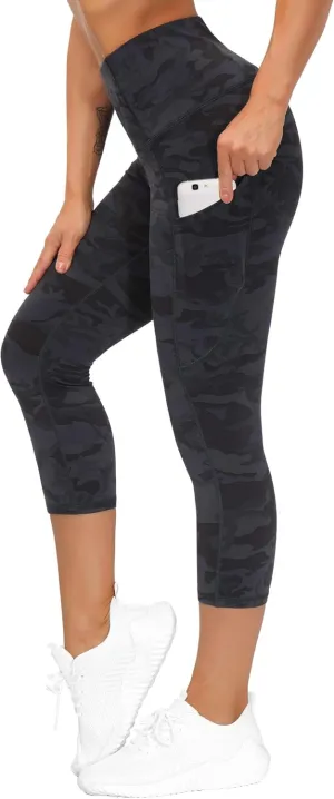 THE GYM PEOPLE Womens' Yoga Pants High Waist with Pocket Tummy Control