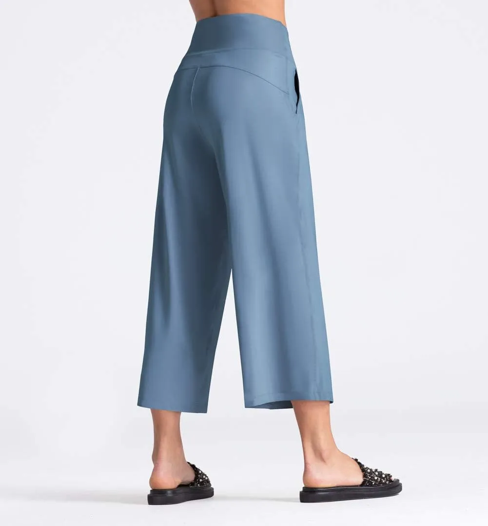 THE GYM PEOPLE Womens' Yoga Pants with Pockets and Tummy Control High Waist in Flare Crop