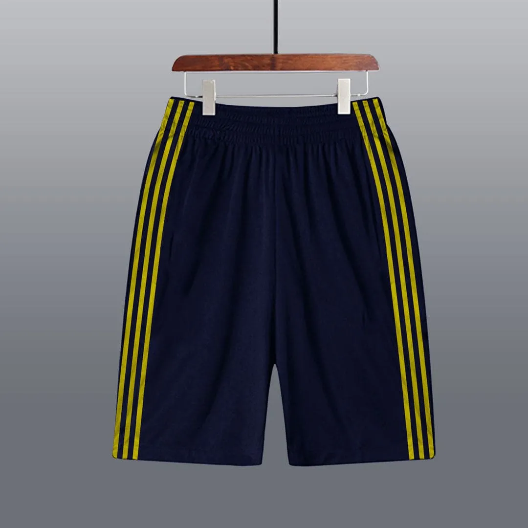 Three Stripes Moisture Wicking Men Short