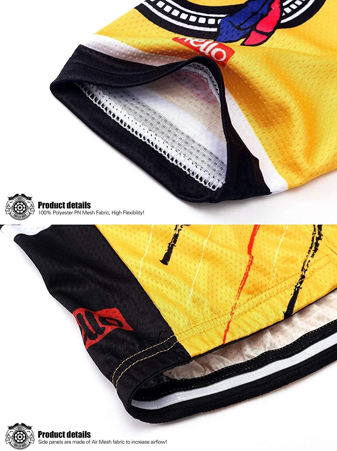Thriller Rider Sports Mens Mountain Bike Short Sleeve Cycling Jersey Bike Tshirt