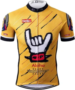 Thriller Rider Sports Mens Mountain Bike Short Sleeve Cycling Jersey Bike Tshirt