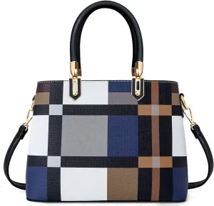 TIBES Handbags for Women Ladies Tote Shoulder Bags Satchel Top Handle Satchel Purse in Pretty Color Combination