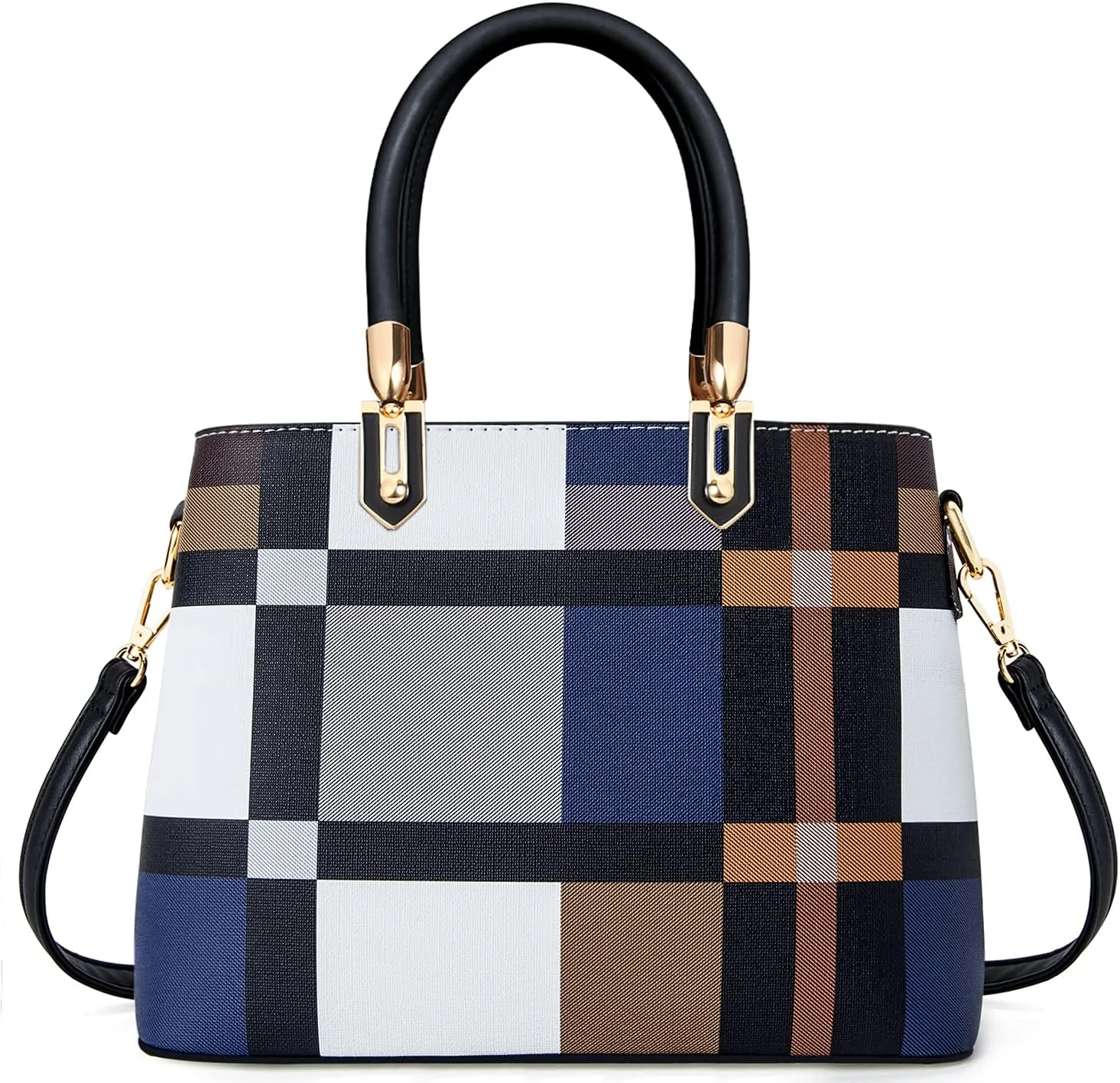 TIBES Handbags for Women Ladies Tote Shoulder Bags Satchel Top Handle Satchel Purse in Pretty Color Combination