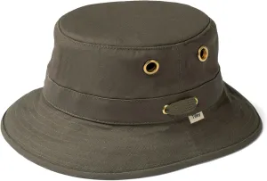 Tilley Womens Iconic T1 Bucket Hat, Olive, 7 1/2 US