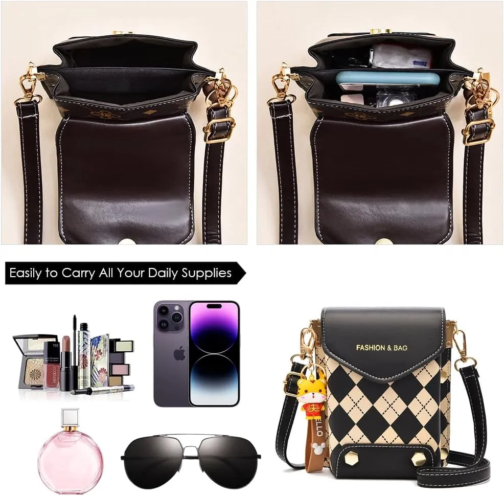 TINMIX Girls Small Crossbody Shoulder Bags Roomy Pockets Mini Cellphone Bag Cell Phone Wallet Purses for Women Teen Girls