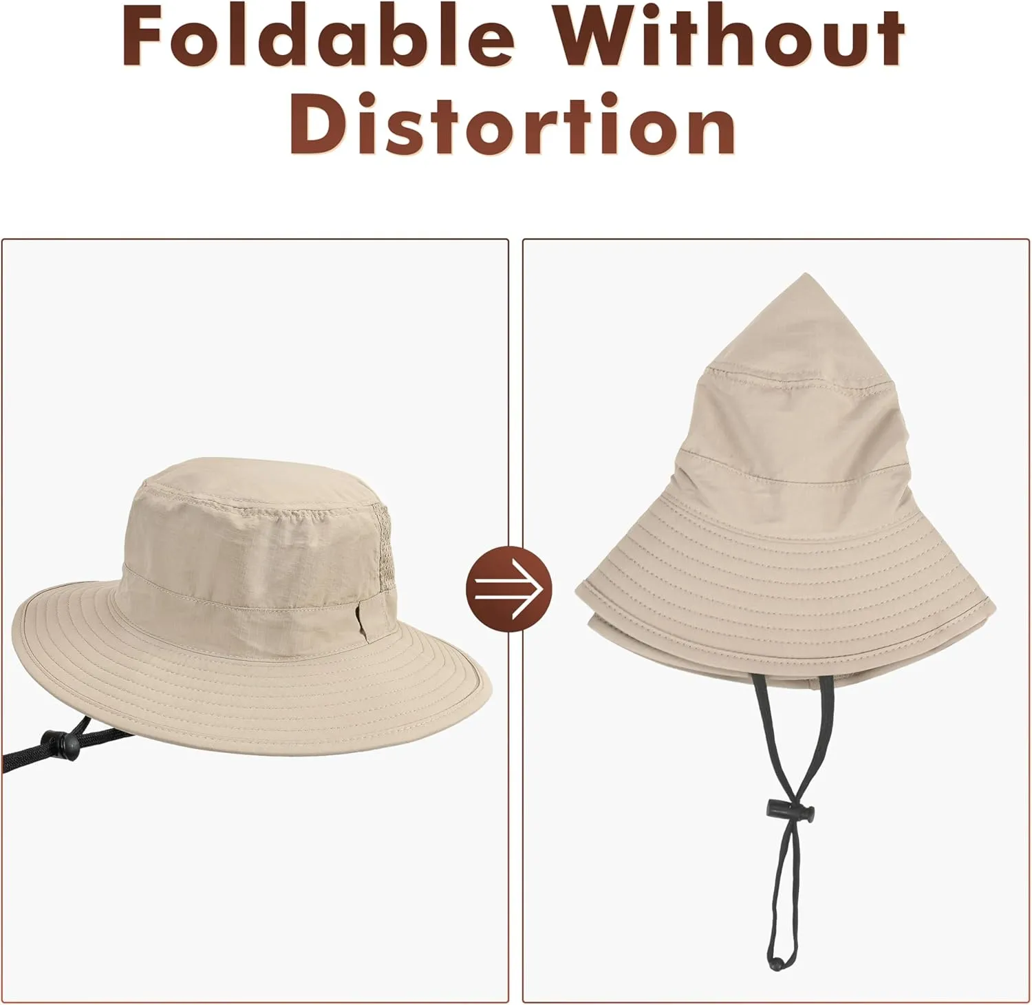 Tirrinia Kids Boonie Sun Hat Fishing Safari Wide Brim Hat Ages 5-15
