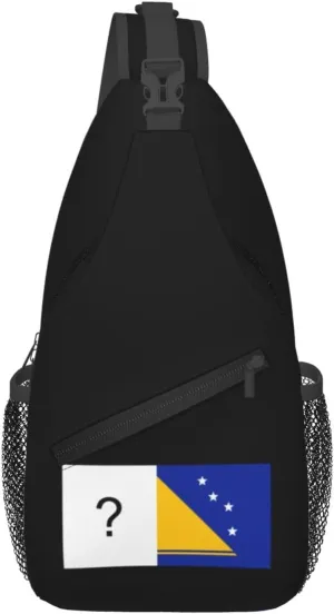 Tokelau Flag Reconstruction Crossbody Bags For Women Men Chest Backpack Gym Shoulder Bag Travel Outdoor Sports Casual Crossbody Bags