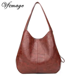 Top-handle Bolsos Designer Summer special Sac Handbags Vintage Women Leather Female 2019 Casual Totes Feminina Women Bags Shoulder Vfemage Weather-resistant Bags