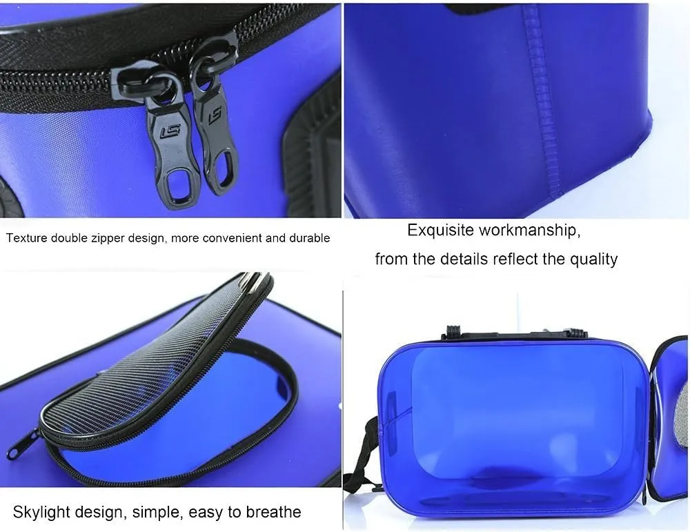 TOPIND Folding Fishing Bucket Portable Folding Water Pail Insulation Collapsible EVA Water Bucket Outdoor Waterproof Bucket Fishing Tackles