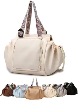 Transformable Cradle Bag Travel Storage Bag, Versatile Large Capability Travel Bag, small gym bag,traveling bag (Beige)