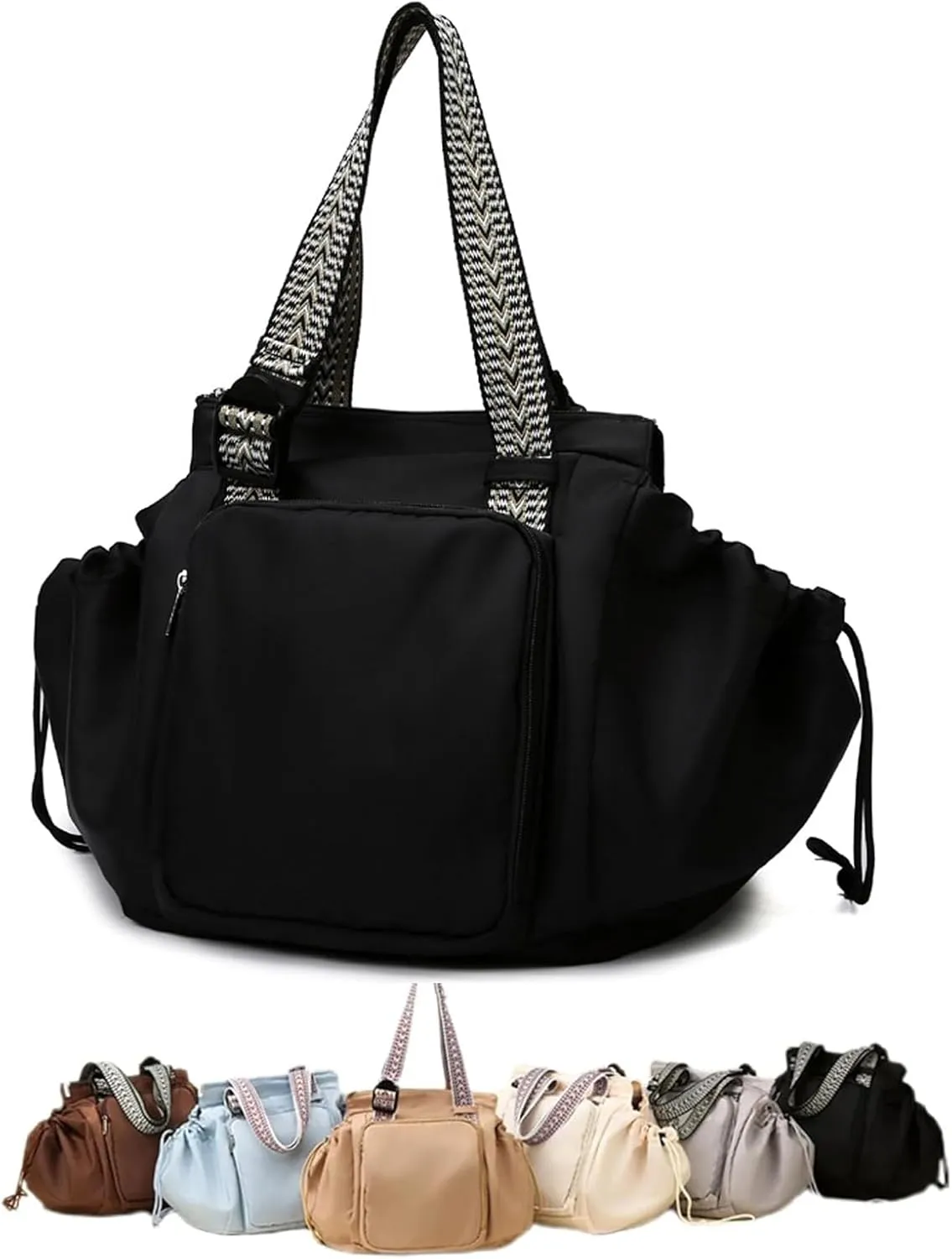 Transformable Cradle Bag Travel Storage Bag, Versatile Large Capability Travel Bag, small gym bag,traveling bag (Black)