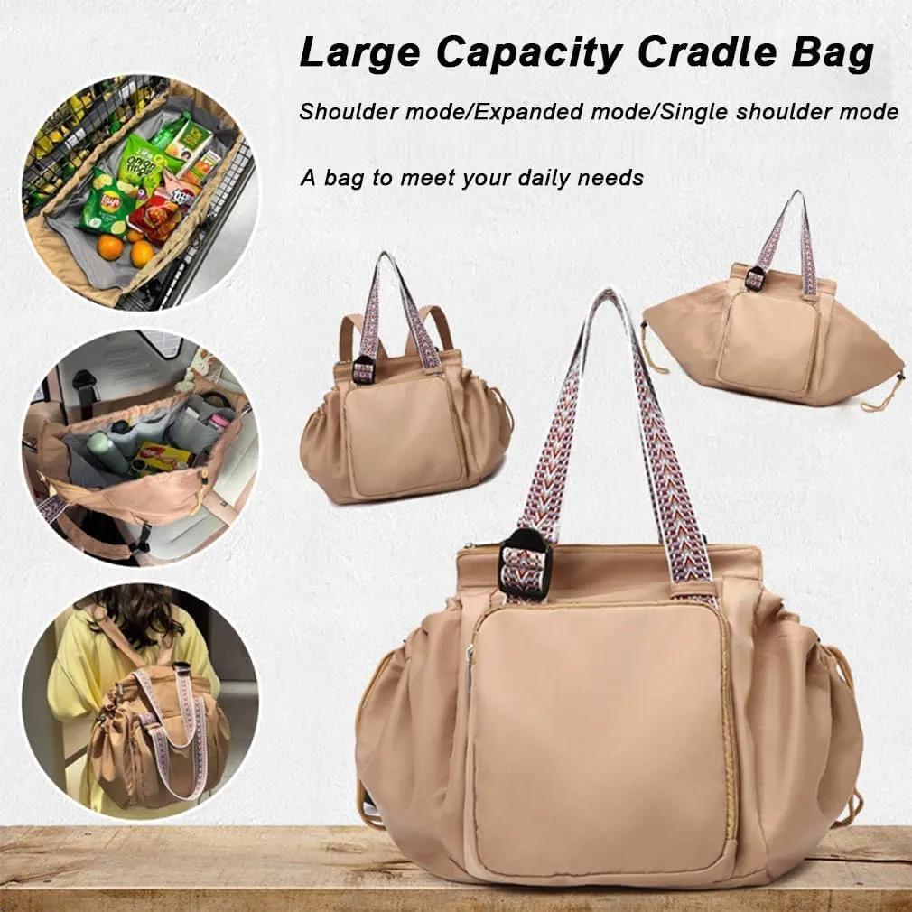 Transformable Cradle Bag Travel Storage Bag, Versatile Large Capability Travel Bag, small gym bag,traveling bag (Blue)