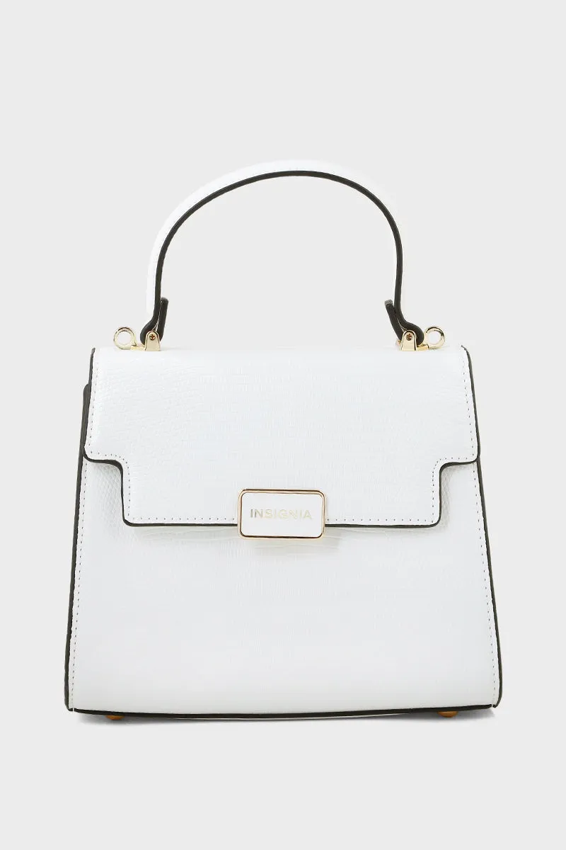 Trapeze Hand Bags B15110-White