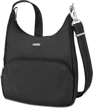 Travelon Anti-Theft Classic Essential Messenger Bag, Black