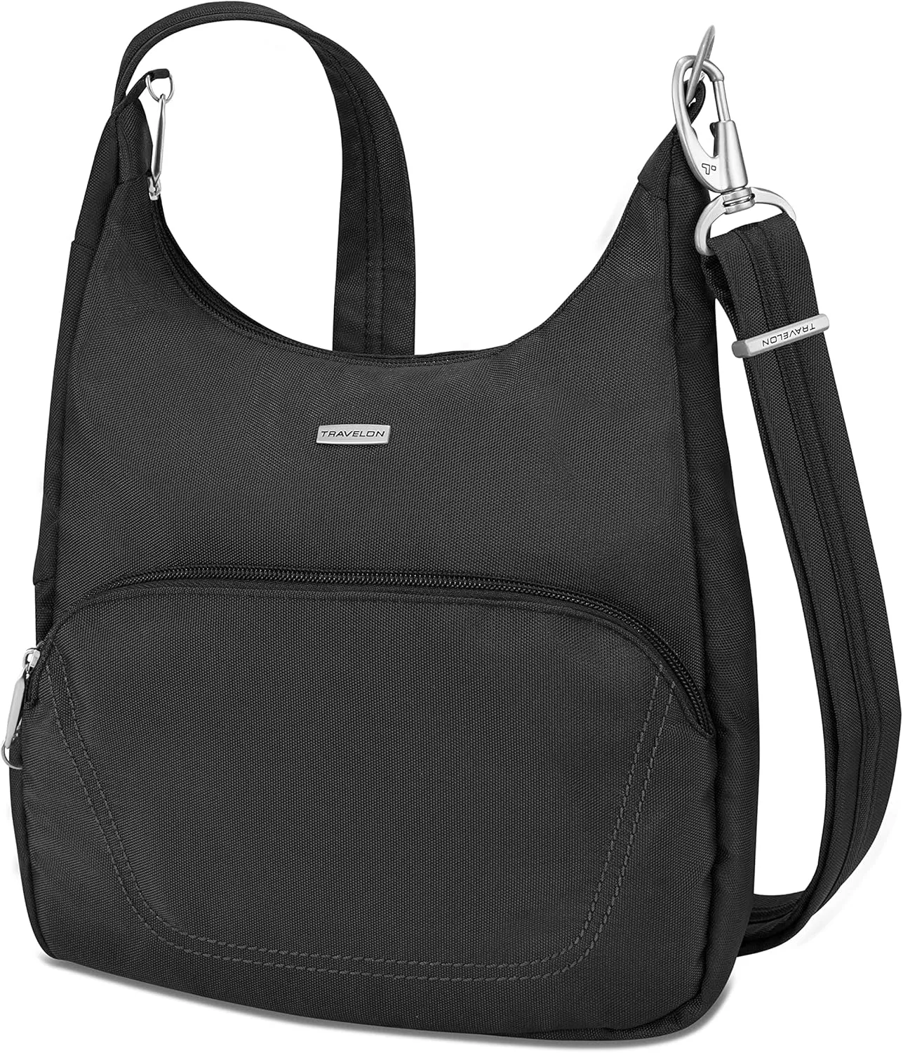 Travelon Anti-Theft Classic Essential Messenger Bag, Black
