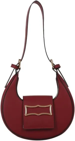 Trendy Handbags PU Shoulder Bag Saddle Bags for Women Girls Underarm Bag Luxury Sactchel Bag