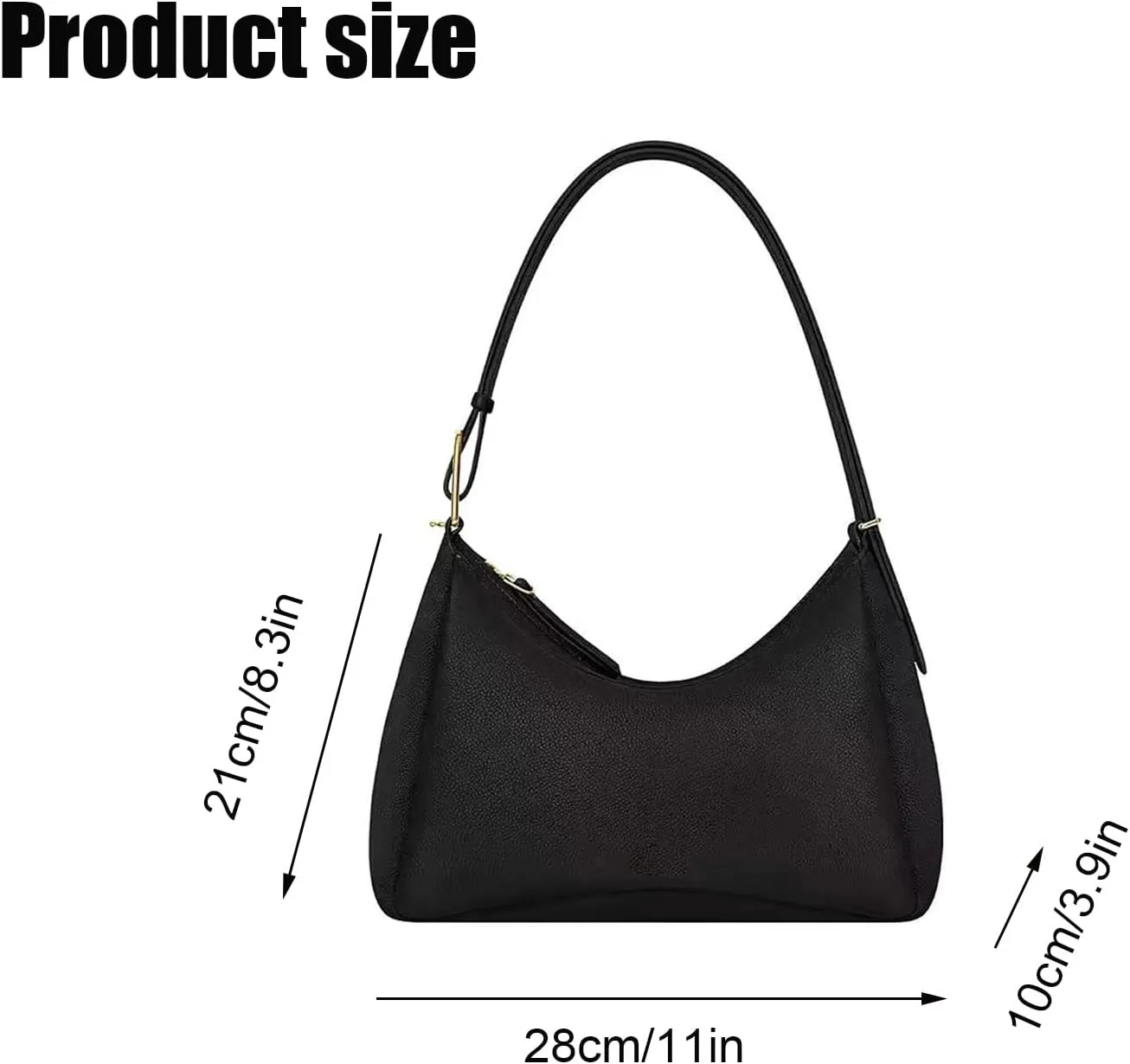 Trendy Leather Handbags,Crossbody Bags,Waterproof PU Shoulder Bag，Mini Clutch Purse with Zipper Closure