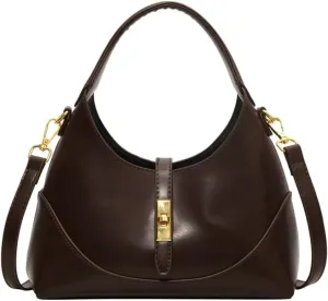 Trendy Vegan Leather Tote Purse for Women Small Shoulder Crossbody Bag Handbag Ladies Designer Satchel 2pcs