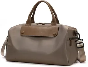 Trip Bag Large Capacity Yoga Organizer Swimming Gym Bag Business Travel Luggage Bag Oxford Handbag Shoulder Bags(Khaki)