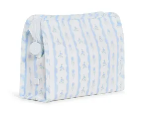 TRVL Roadie Medium Zip Pouch - Ribbon Floral Blue
