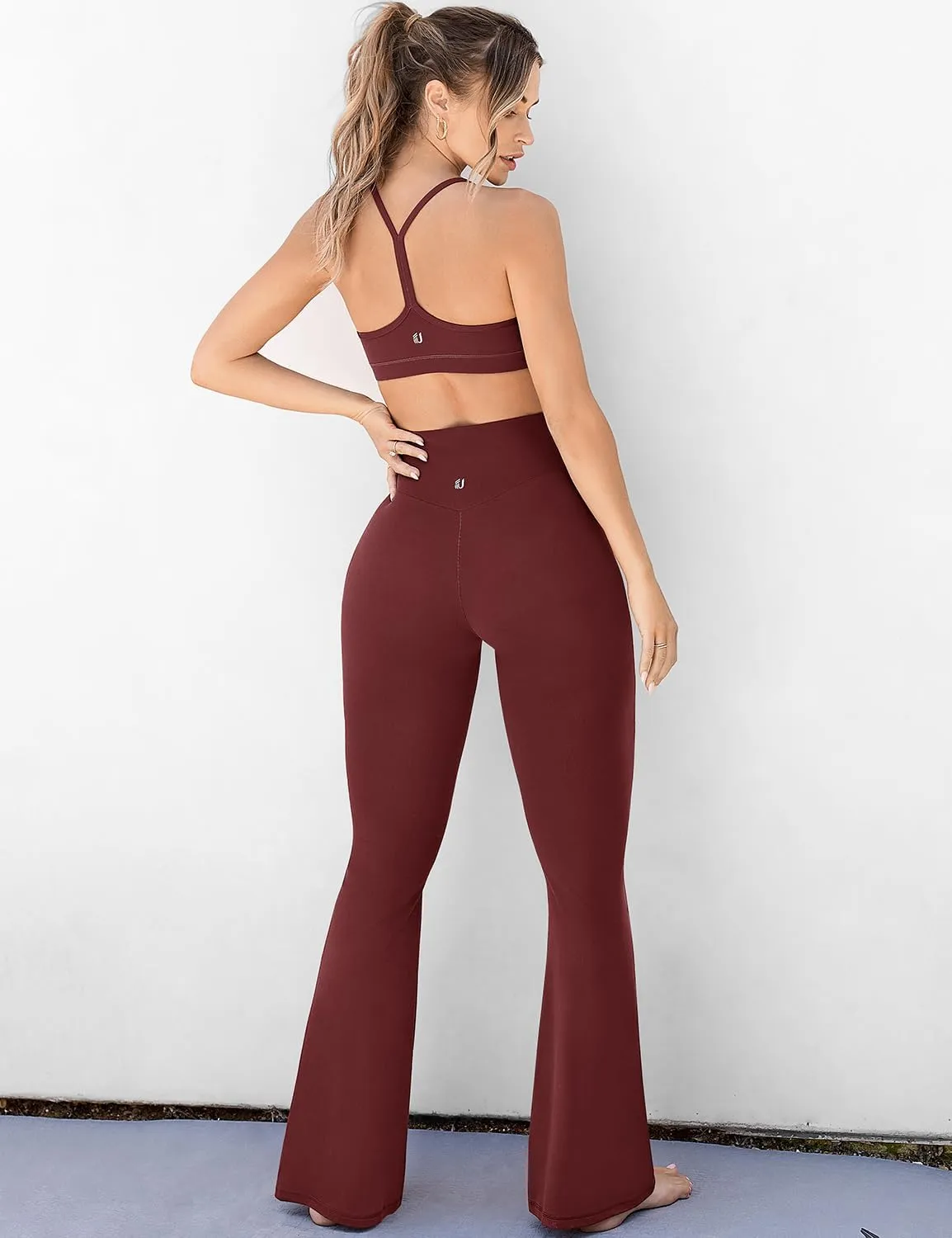 UEU Women's High Waist Flare Yoga Pants, No Front Seam, Casual Leggings with Tummy Control, 29/31/33" Inseam