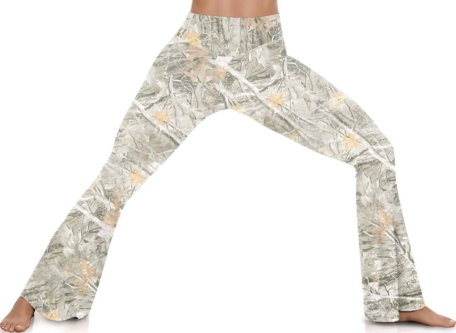 UEU Women's High Waist Flare Yoga Pants, No Front Seam, Casual Leggings with Tummy Control, 29/31/33" Inseam