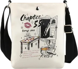 UJIMS A Court of Thorns Rose Inspired Gift Fantasy Book Crossbody Bag Literature Friend Gifts