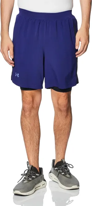 Under Armour Men's Launch Stretch Woven 7-inch 2 in 1 Shorts