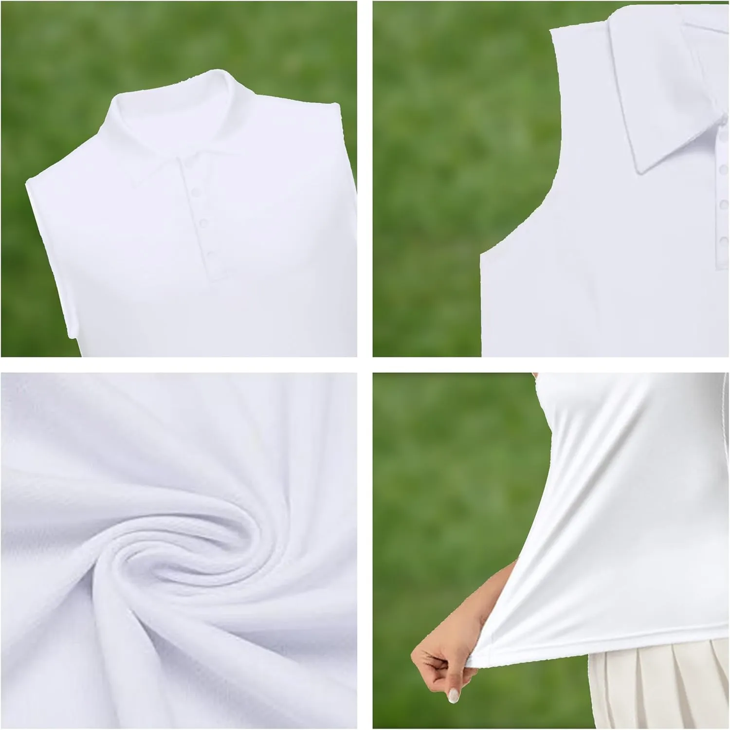 UNMUTTON Women's Sleeveless Golf Top Polo Shirts Quick Dry Tennis T-Shirts Moisture Wicking Athletic Tank Top