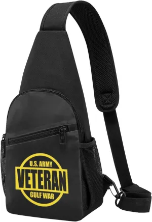 US Army Gulf War Veteran Travel Hiking Bag Cross Chest Bag Diagonally
