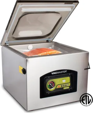 Vacmaster VP320 Commercial Countertop Chamber Vacuum Sealer Machine, ½ HP Oil Pump, 16” Seal Bar, 10 Programmable Settings, Large Vacuum Food Sealer Machine for Liquids, Meats & Sous Vide