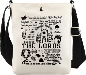 VAMSII LORDS Dark Romance Reader Merch Lords Book Lover Crossbody Bag Lords Series Bookish Book Nerds Gift