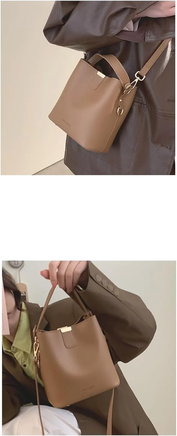 Vanilla Girl Aesthetic Small Bucket Bag for Women Small Satchel Bag Purses Crossbody Bag Handbag Mini Tote Bags