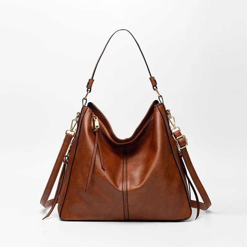 Vegan Leather Hobo Handbag