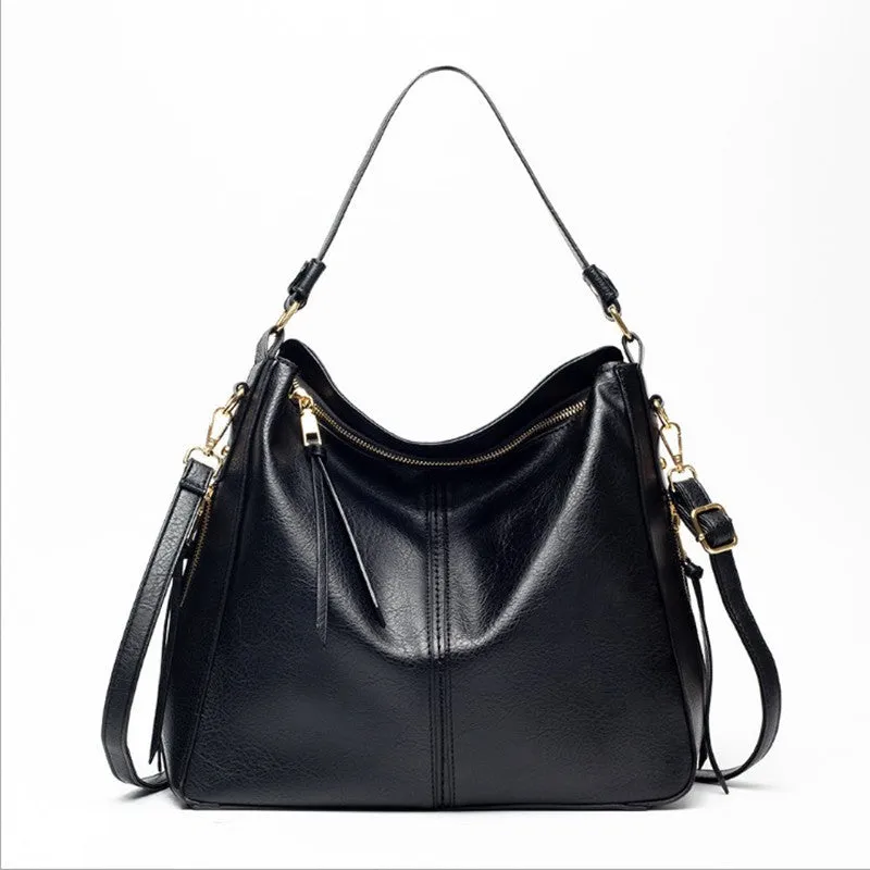 Vegan Leather Hobo Handbag