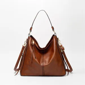 Vegan Leather Hobo Handbag