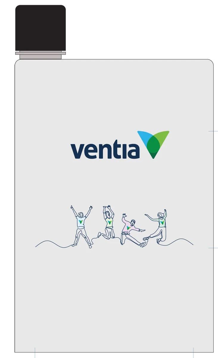 Ventia Note Book Water Bottle