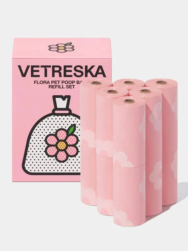 Vetreska - Flora Scented Poop Bags (12 Rolls)