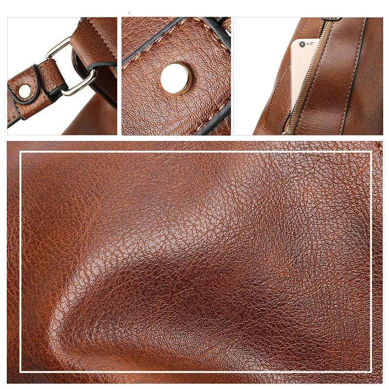 Vintage Luxury Designer Hobo Bag for Women – Soft Leather Crossbody Tote