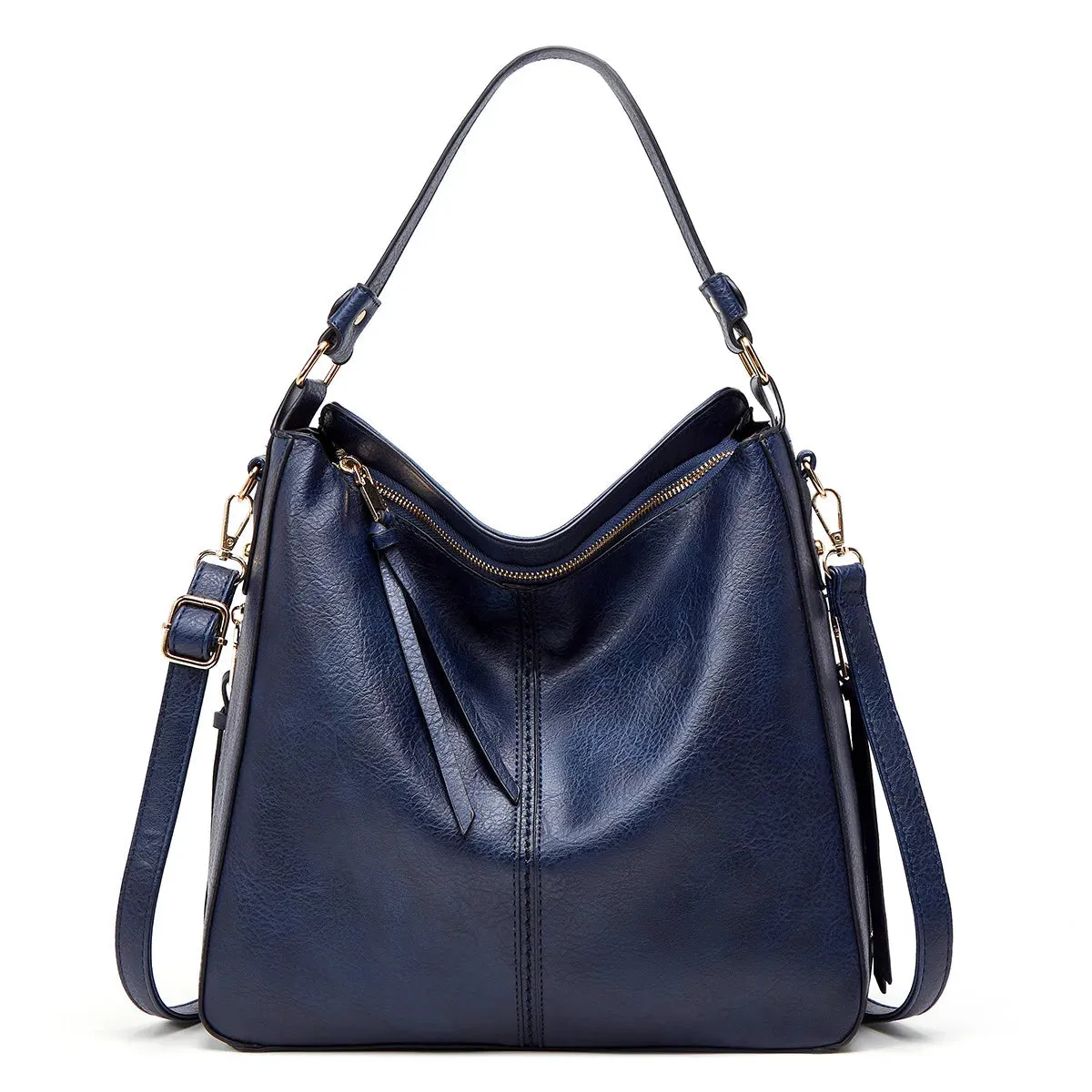 Vintage Luxury Designer Hobo Bag for Women – Soft Leather Crossbody Tote